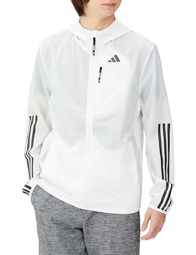 Adidas IKM28 Men's Running Jacket, Down the Run, 3-Stripes